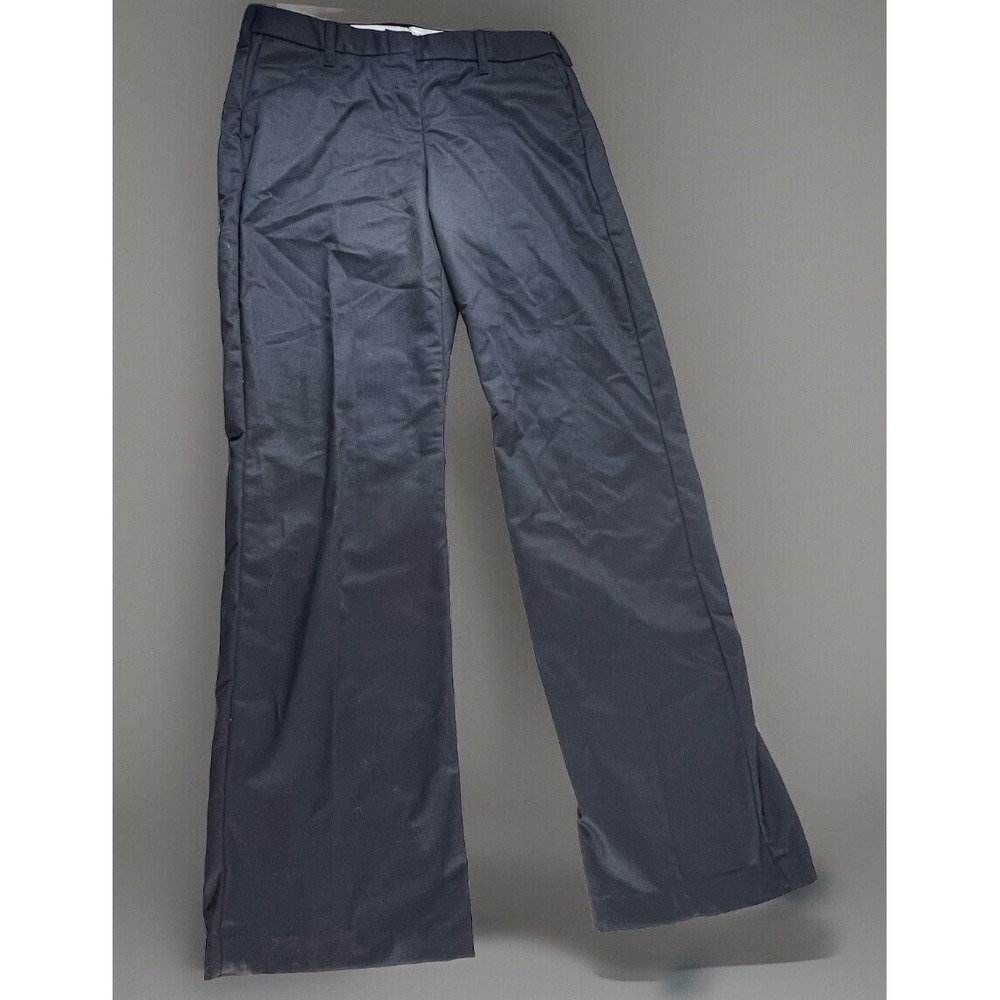 WearGuard Womens Black Work Pants Trousers Flat Front Size 8 32 Inseam L265231‎